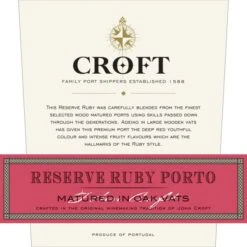 Croft Reserve Ruby Porto -WINE Sales 178708