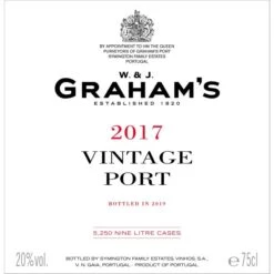Graham's Vintage Port 2017 -WINE Sales hgrqmcesvn707mq0eoy1