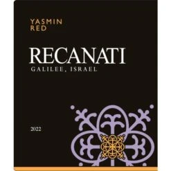 Recanati Yasmin Red Blend (OU Kosher) 2022 -WINE Sales pixcucfcoamwophxtq5w