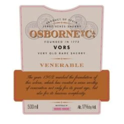 Osborne VORS Venerable 1902 VORS Pedro Ximenez Sherry (500ML) -WINE Sales vczkhejmueipfpc42yab